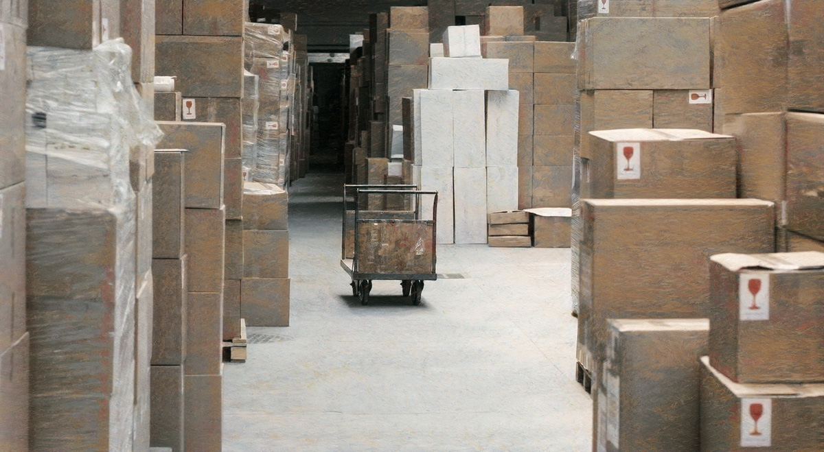 Warehouse full of surplus items